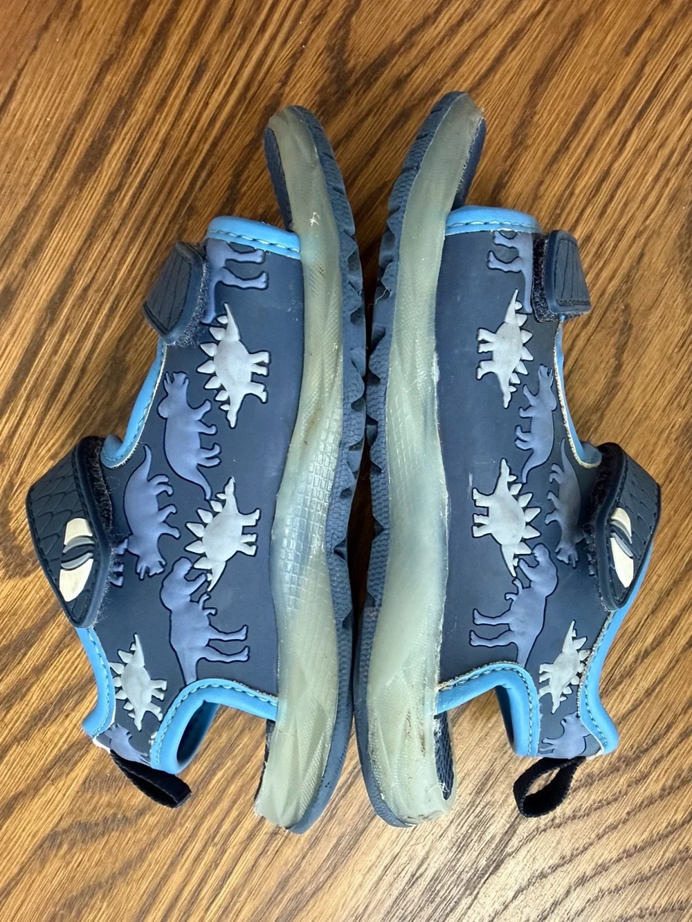 Carter's Navy Blue Dino Light-Up Sandals, toddler size 8
